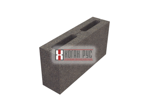 Пескоцементный 2ух пустотный блок перегородочный 390х90х188